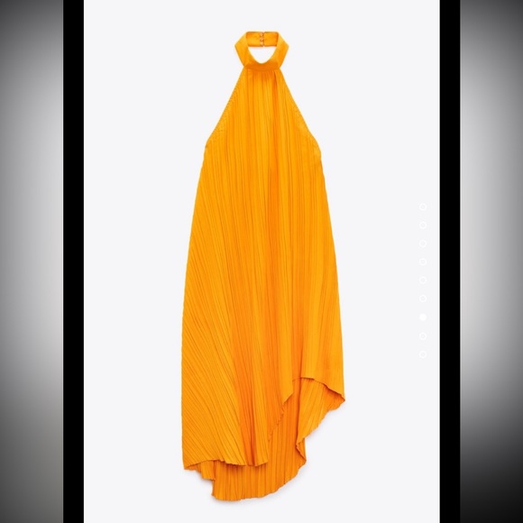 Zara Pleated Halter Dress - Picture 3 of 3